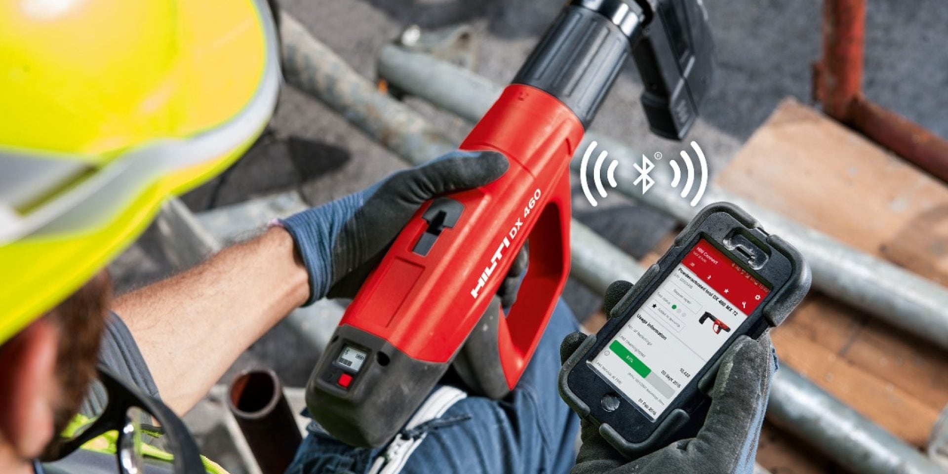 Hilti DX 460 with Hilti Connect app