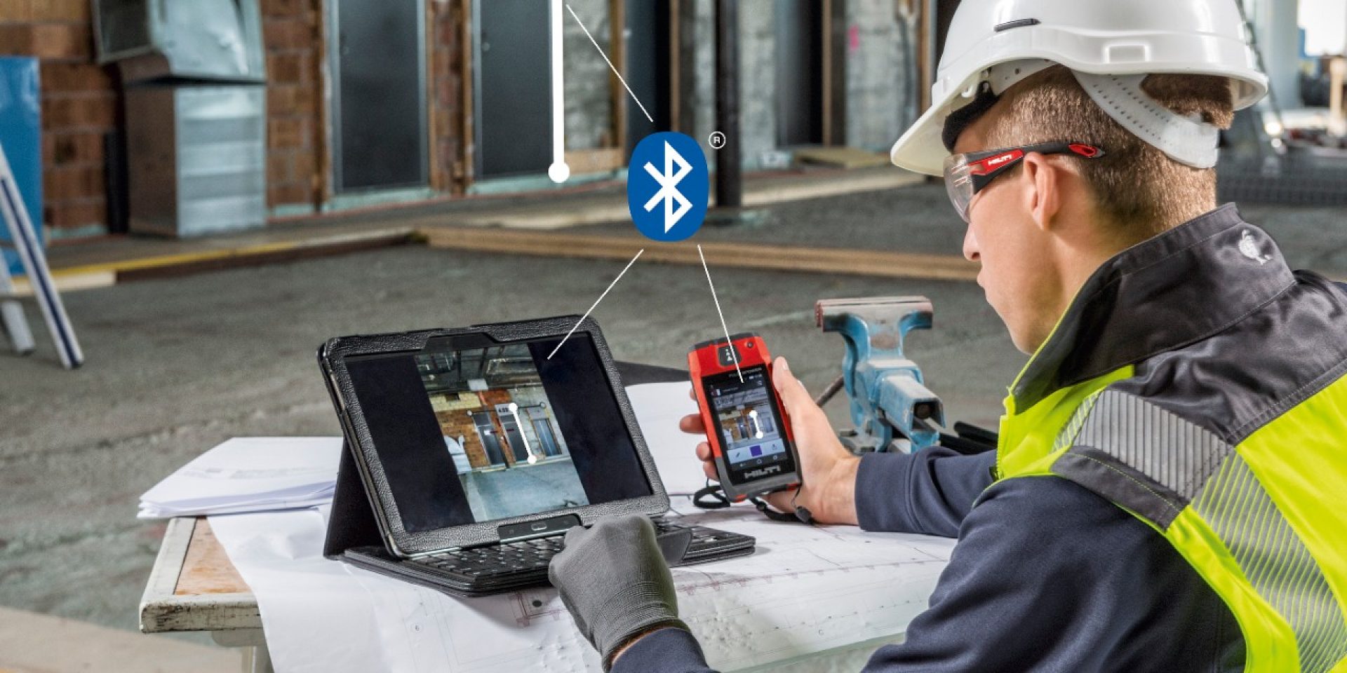 Hilti PD-CS laser range meter wi-fi, bluethooth, usb connection