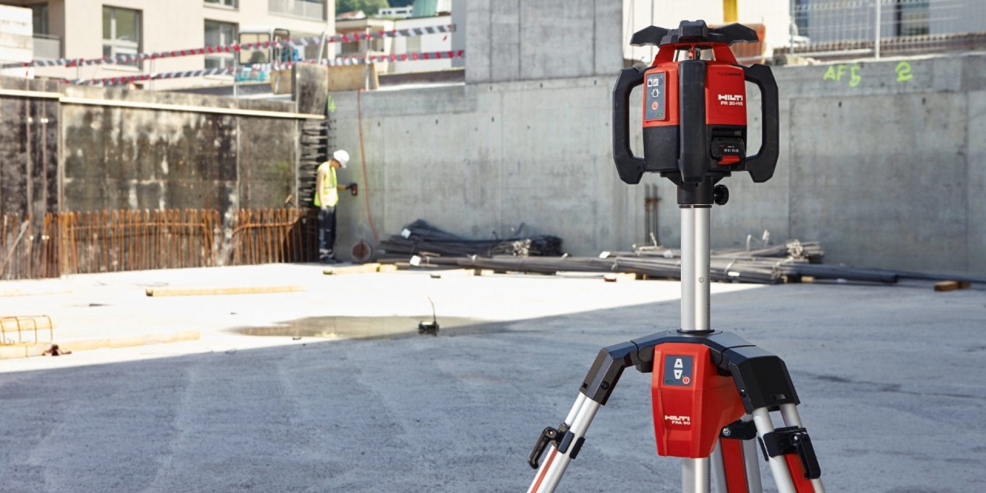 Hilti drop-resistant exterior rotating laser 