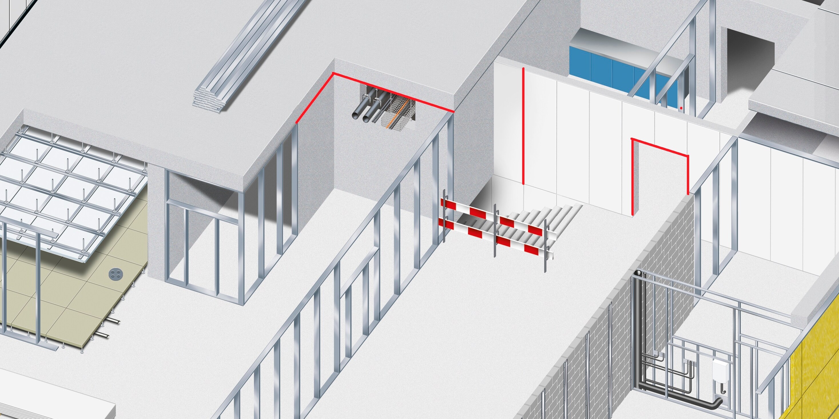 我們適用於各種建築間隙的防火密封解決方案。