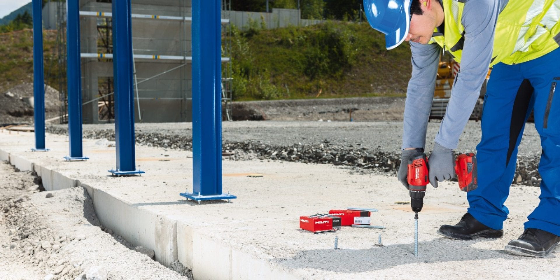 Hilti HVU2 foil capsule anchors are suited for a small number of fixing points