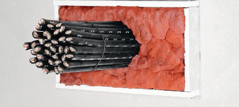 Image 5 of 6: CP 660 Flexible firestop foam Easy-to-install flexible firestop foam to help create a fire and smoke barrier around for cable and mixed penetrations Applications 1