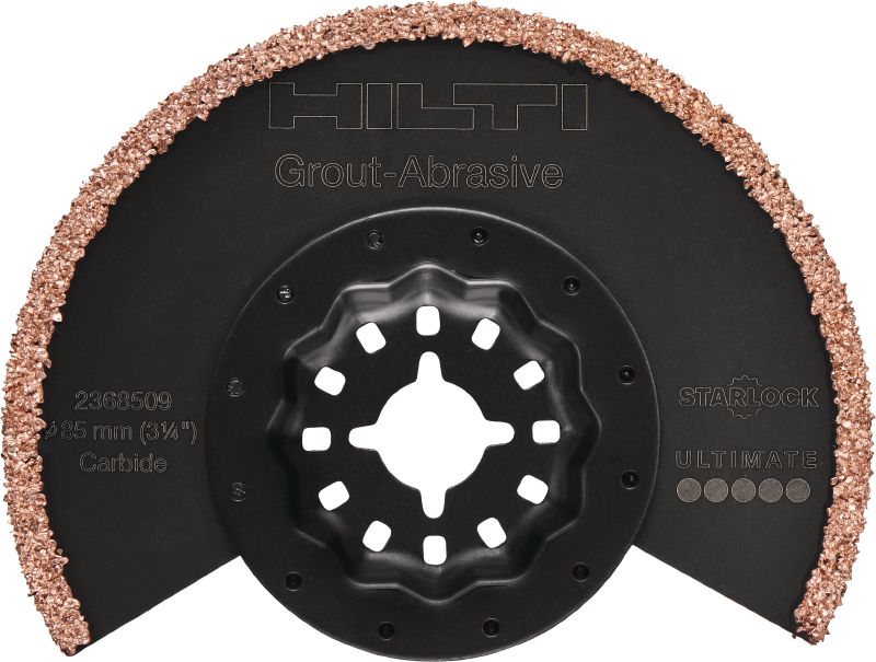 Image 1 of 1: Multitool grout blade Carbide grout removal blade for the oscillating multitool, for cutting grout and mortar