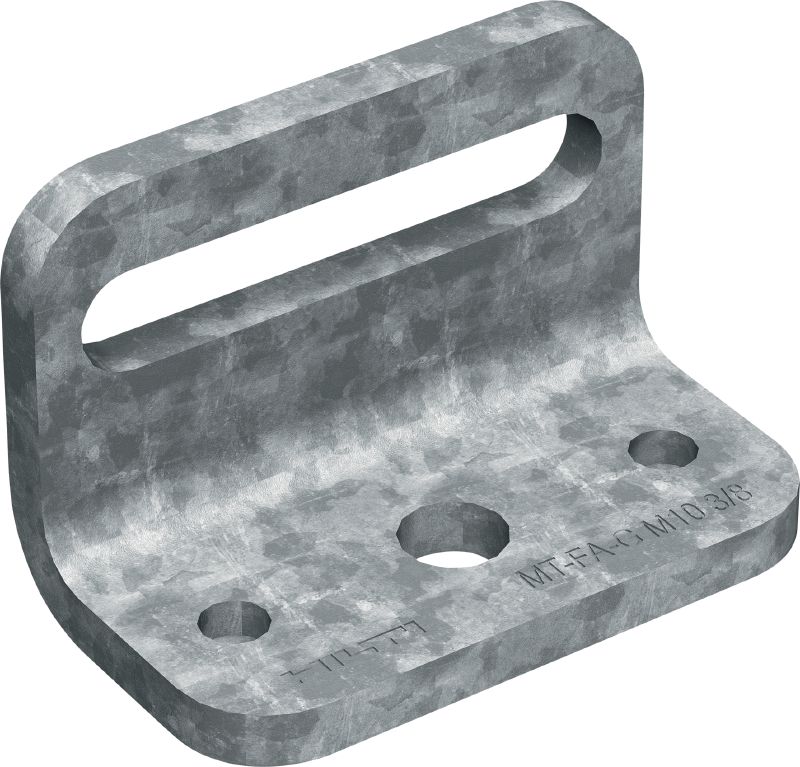 MT-FA-G OC 橫樑固定角件 適用於將介質連接到 MT 橫樑的槽形角板，適用於低污染室外環境