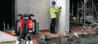 Go to slide 6 of 7: PR 2-HS A12 Outdoor rotating laser level Robust outdoor rotary laser level for horizontal leveling Applications 2