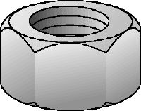 Go to slide 2 of 2: A4 hexagon nut DIN 934 Stainless steel (A4) hexagon nut corresponding to DIN 934