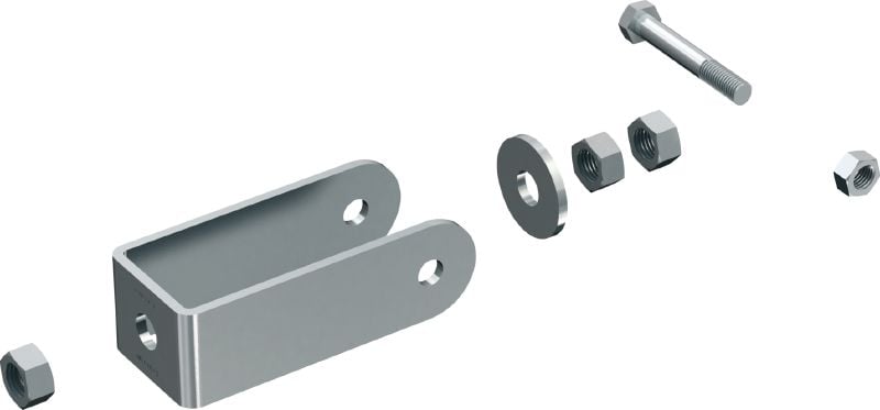 MT-FTR-LS 長跨距螺桿連接頭 支撐槽鋼連接器，適用於較長跨距的模組化支撐結構加固