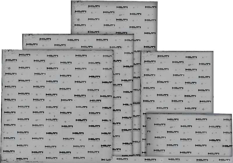 Image 1 of 8: CFS-COS Firestop composite sheet Thin stainless steel firestop composite sheet ideal for sealing large openings