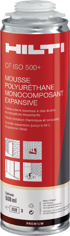 CF ISO 500+ high-yield insulating foam Multi-purpose, high-yield insulation foam to increase productivity across a wide temperature range