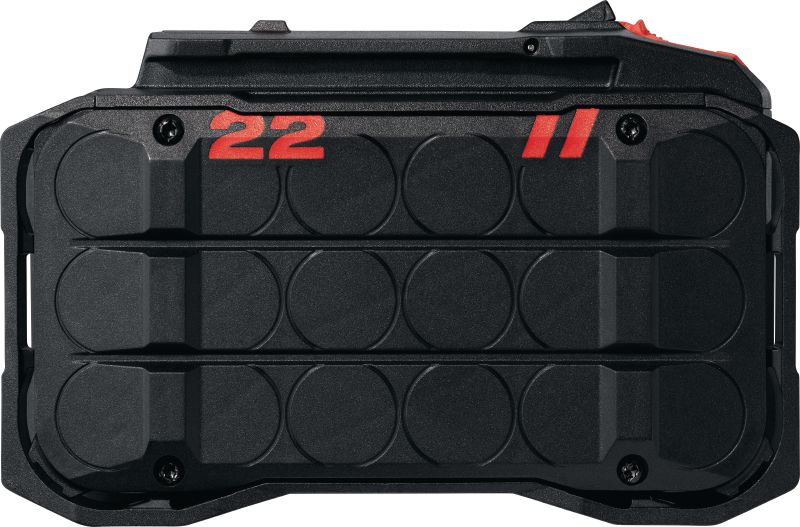 Image 1 of 2: B 22-255 Nuron battery Top-performance 22V Li-ion battery to maximize the output and run time of heavy-duty Nuron hammer drilling and cutting tools
