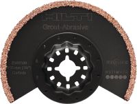 Slide 1 of 1 (selected): Multitool grout blade Carbide grout removal blade for the oscillating multitool, for cutting grout and mortar