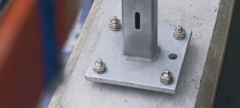 HVU-TZ 錨栓膠囊 終極性能的化學錨栓，適用於在混凝土中進行動態負載的錨固工作 應用 1