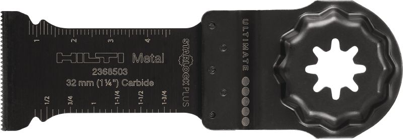 Image 1 of 1: Multitool metal plunge cut blade (carbide) Carbide metal plunge cutting blade for the oscillating multitool, for plunge cuts in metal and stainless steel