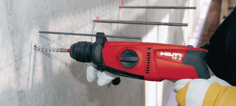 Image 2 of 4: TE 2 電鎚鑽 精巧雙重模式，採槍式握把的 SDS Plus (TE-C) 電鎚鑽 - 適用於鎚擊鑽孔和純旋轉鑽孔 應用 1