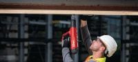 Go to slide 4 of 13: DX 6-F8 Powder-actuated nailer Fully automatic, highly versatile powder-actuated nailer for single fasteners Applications 2