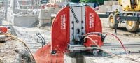 Go to slide 5 of 6: DST 20-CA 2nd Wall saw Electric wall saw for tough cutting jobs with cut assistance and on-board control electronics (no external e-box) Applications 3
