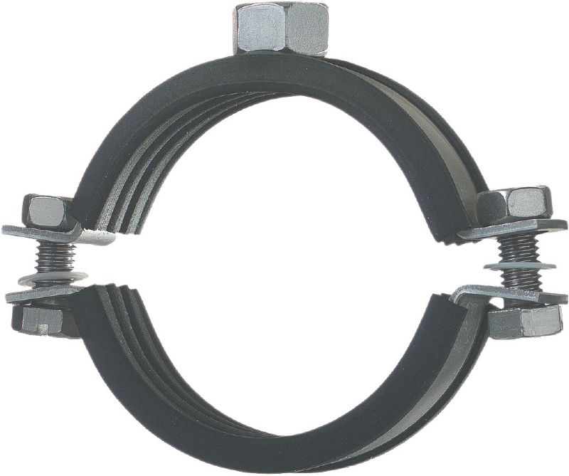 Image 1 of 2: MP-SRNI Light-duty pipe clamp Stainless steel (A4) pipe clamp with sound insulation for light-duty applications