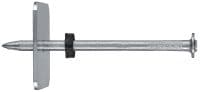 X-C P8S 混凝土釘，附墊圈 優質單發鋼釘配鋼墊圈，適合緊固到混凝土，使用火藥擊釘器