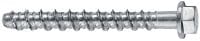 HUS-HR 6/8/10/14 混凝土螺絲錨栓 終極性能的螺紋錨栓，適合於混凝土更快速地進行永久性緊固工作 (A4 不銹鋼、六角頭)