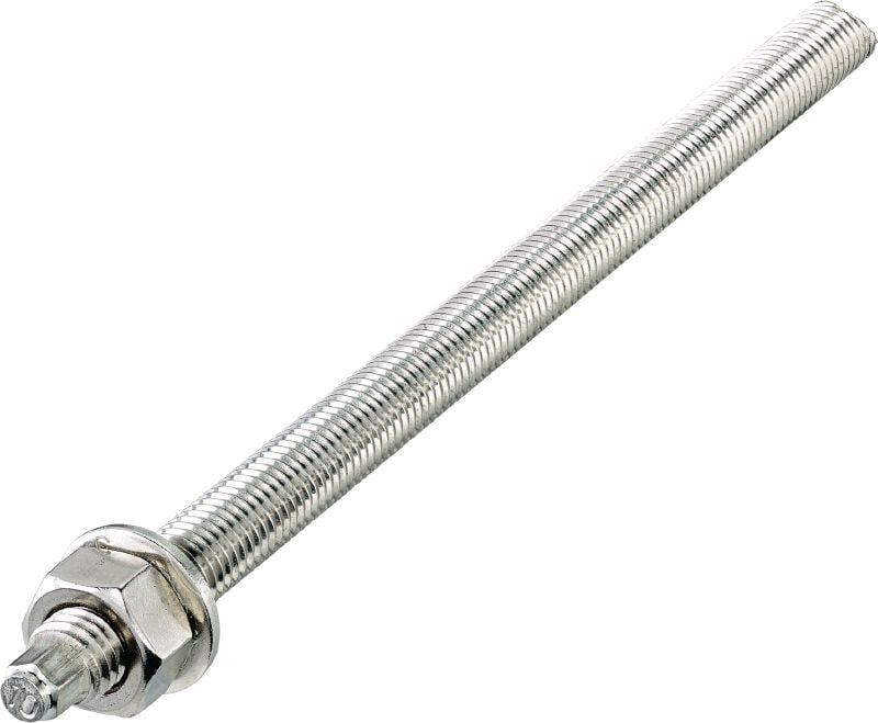 HAS-U-R2 Anchor rod High-performance anchor rod for capsule and injectable hybrid/epoxy anchoring in concrete and masonry
