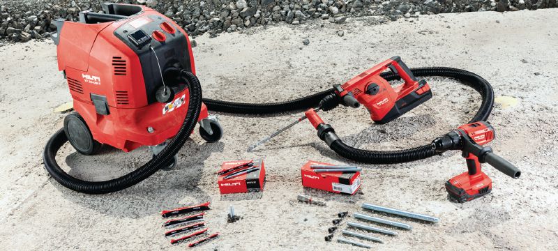 HVU2 Anchor capsule Ultimate-performance foil adhesive capsule for heavy-duty anchoring in concrete with Hilti chiseled tip HAS-U rods (sold separately). Applications 1