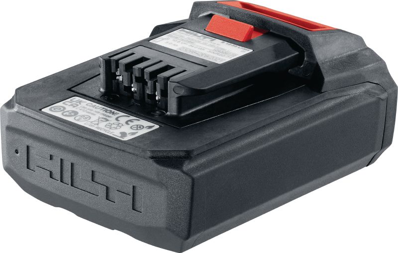 Image 3 of 4: B 12-55 12V 電池 精巧的大容量 12V 5.0 Ah 鋰離子電池具備升級版 21700 電池組，每次充電可提供更高效能