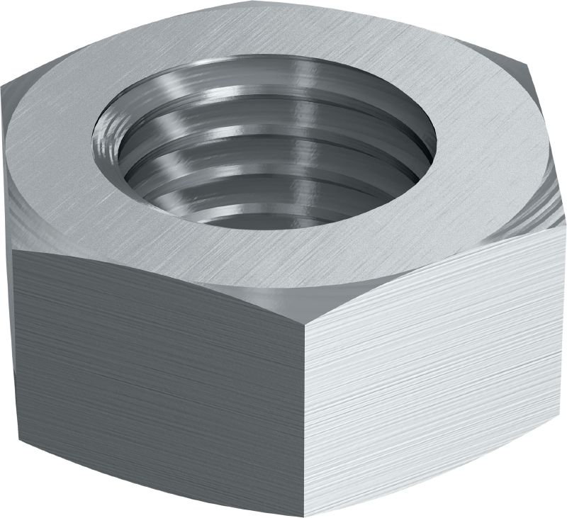 Image 1 of 2: A4 hexagon nut DIN 934 Stainless steel (A4) hexagon nut corresponding to DIN 934