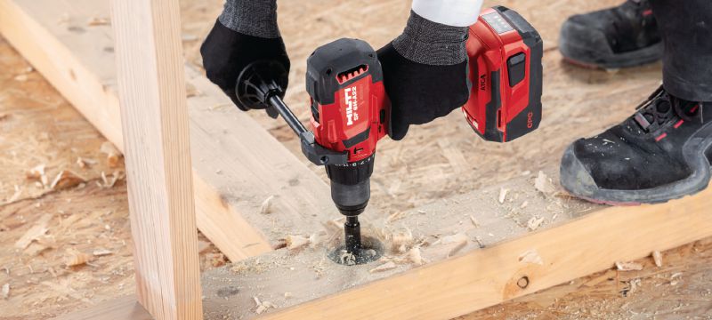 SF 6H-A22 (02) Cordless hammer drill driver Power-class cordless 22V hammer drill driver with Active Torque Control and electronic clutch for universal use on wood, metal, masonry and other materials Applications 1