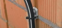 X-ECT MX 線纜緊固帶安裝 可搭配排釘使用的塑膠線纜/導管緊固帶支架 應用 3