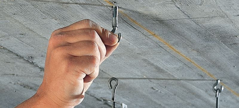HA 8 掛勾螺栓錨栓 經濟型鉤 / 環錨，適用於混凝土中的懸掛緊固件 應用 1
