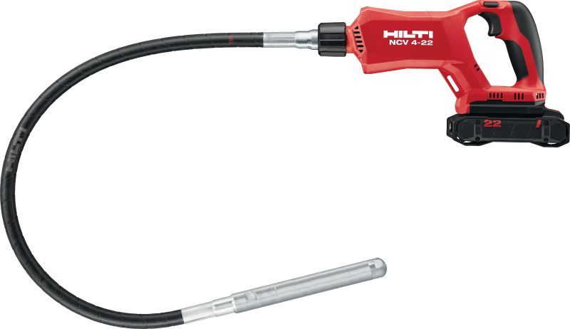 Image 1 of 4: NCV 4-22 cordless concrete vibrator Handheld cordless pencil concrete vibrator with brushless motor for compaction of small pours (Nuron battery platform)