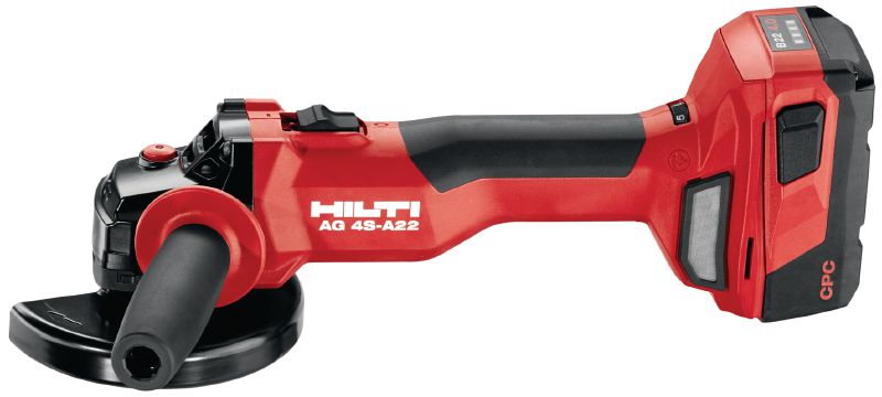 Image 2 of 13: AG 4S-A22 (100) Cordless angle grinder 22V cordless angle grinder with electronic speed control and brushless motor for everyday cutting and grinding with discs up to 100 mm