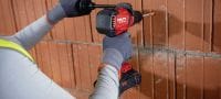 Go to slide 5 of 5: SF 6H-22 Cordless hammer drill driver Power-class hammer drill driver with Active Torque Control and advanced ergonomics for universal drilling and driving on wood, metal and masonry (Nuron battery platform) Applications 3