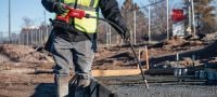 Go to slide 2 of 4: NCV 4-22 cordless concrete vibrator Handheld cordless pencil concrete vibrator with brushless motor for compaction of small pours (Nuron battery platform) Applications 1