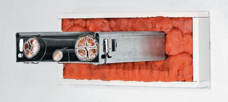 Image 4 of 6: CP 660 Flexible firestop foam Easy-to-install flexible firestop foam to help create a fire and smoke barrier around for cable and mixed penetrations Applications 1