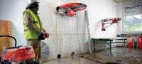 Go to slide 4 of 4: SPX LCS Equidist 牆鋸鋸片 (60H：適用於 Hilti 及 Husqvarna®) 終極牆鋸鋸片 (5-10 kW)，可以在鋼筋混凝土高速切割，且使用壽命更長 (60H arbor，可配合喜利得及 Husqvarna® 牆鋸使用) 應用 3