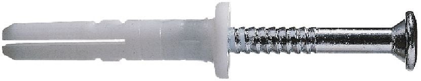 HPS-1 R 衝擊式錨栓 適用於戶外使用的經濟塑料衝擊式錨栓，含抗腐蝕 A2 不銹鋼螺絲