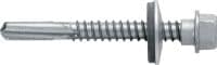 Slide 1 of 1 (selected): S-MD 55 S Self-drilling metal screws Self-drilling screw (A2 stainless steel) with 16 mm washer for thick metal-to-metal fastenings (up to 15 mm)