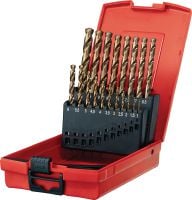 Slide 1 of 2 (selected): HSS-Co Cobalt drill bit set Set of ultimate HSS cobalt drill bits for drilling small holes into steel and stainless steel ≤1100 N/mm², compliant with DIN 338 / 340