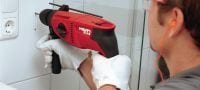 Go to slide 2 of 3: TE 2-S Rotary hammer Compact triple-mode SDS Plus (TE-C) rotary hammer – for hammer drilling, precision hammer drilling and rotary-only drilling Applications 1