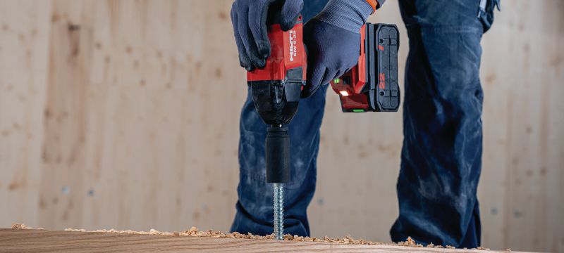 SIW 6-22 ½” 充電式衝擊扳手 功率級別的充電式衝擊扳手與 1/2 摩擦環鐵砧，適用於各種混凝土錨栓以及鋼或木材錨栓 ((Nuron 電池充電座) 應用 1