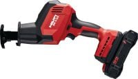 Slide 1 of 9 (selected): SR 4-22 One-handed reciprocating saw Compact and light cordless one-handed brushless reciprocating saw for everyday demolition and fast, precise cutting (Nuron battery platform)