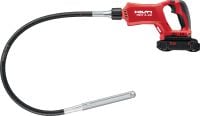 Slide 1 of 4 (selected): NCV 4-22 cordless concrete vibrator Handheld cordless pencil concrete vibrator with brushless motor for compaction of small pours (Nuron battery platform)