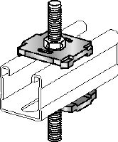 Go to slide 2 of 2: MQZ-L Bored plate Galvanized bored plate for fire-tested trapeze assembly and anchoring