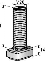 Go to slide 3 of 3: HBC-C-N Notched T-bolt Notched T-bolts for tension, perpendicular and parallel shear loads (3D loads)