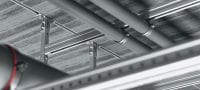 Go to slide 10 of 10: Standard HAC-V Anchor channel Cast-in anchor channels with upgraded load capacity and multiple embedment depths for economical fastening of curtain wall façades Applications 3