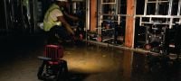 Go to slide 3 of 4: SL 6-22 LED construction light Cordless LED construction light with all-day battery life, rotating head and mounting options for multi-person work areas (Nuron battery platform) Applications 1