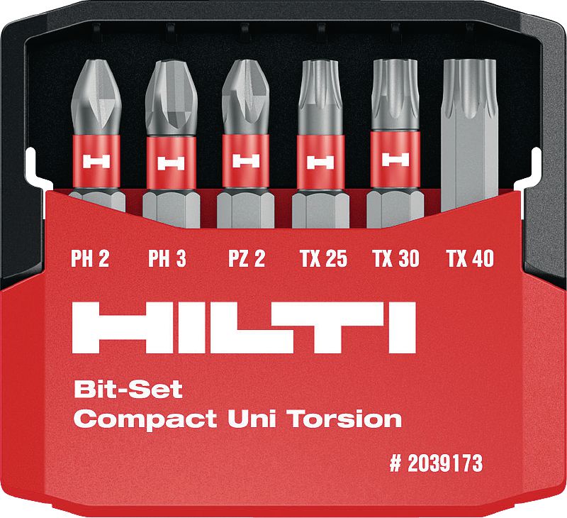 Image 1 of 1: S-BS (T) Torsion bit sets Professional-performance set of screwdriver bits with torsion zone for soft joint applications