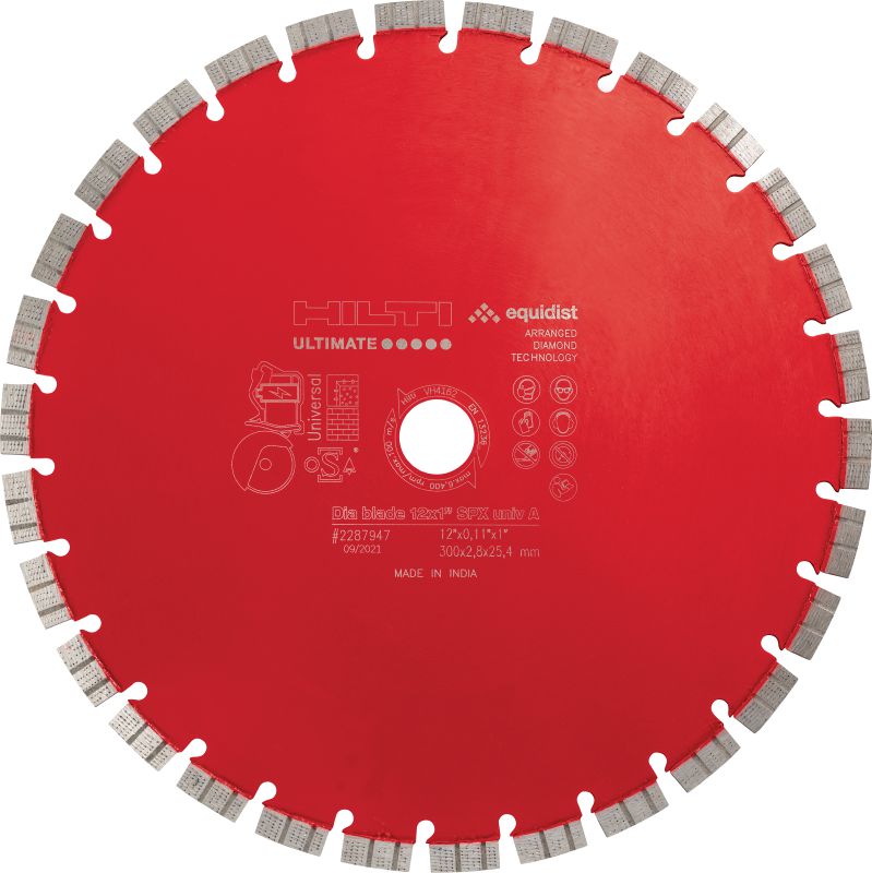 Image 1 of 1: SPX Universal A diamond blade for battery cut-off saws Ultimate diamond blade engineered to last longer and maximize cuts-per-charge and cutting speed with battery-powered cut-off saws in a variety of base materials