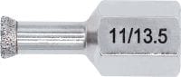 Slide 1 of 6 (selected): HSU CDB Drill bit Drill bit for precise drilling in natural stone panels